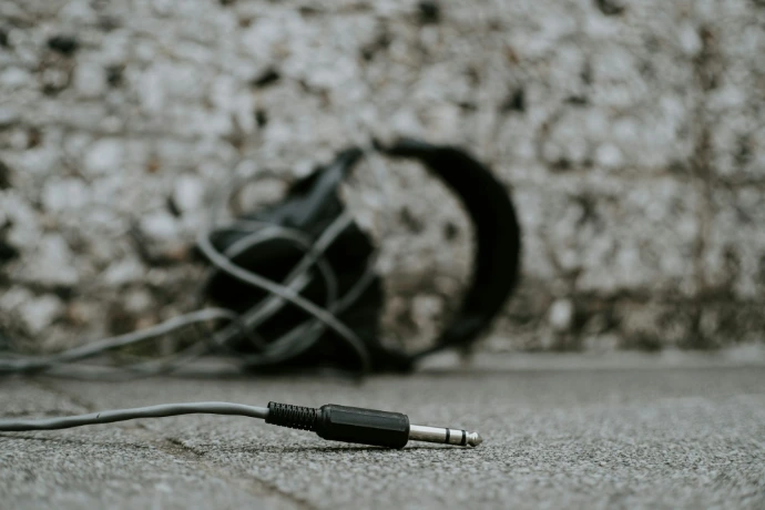 black and white audio jack